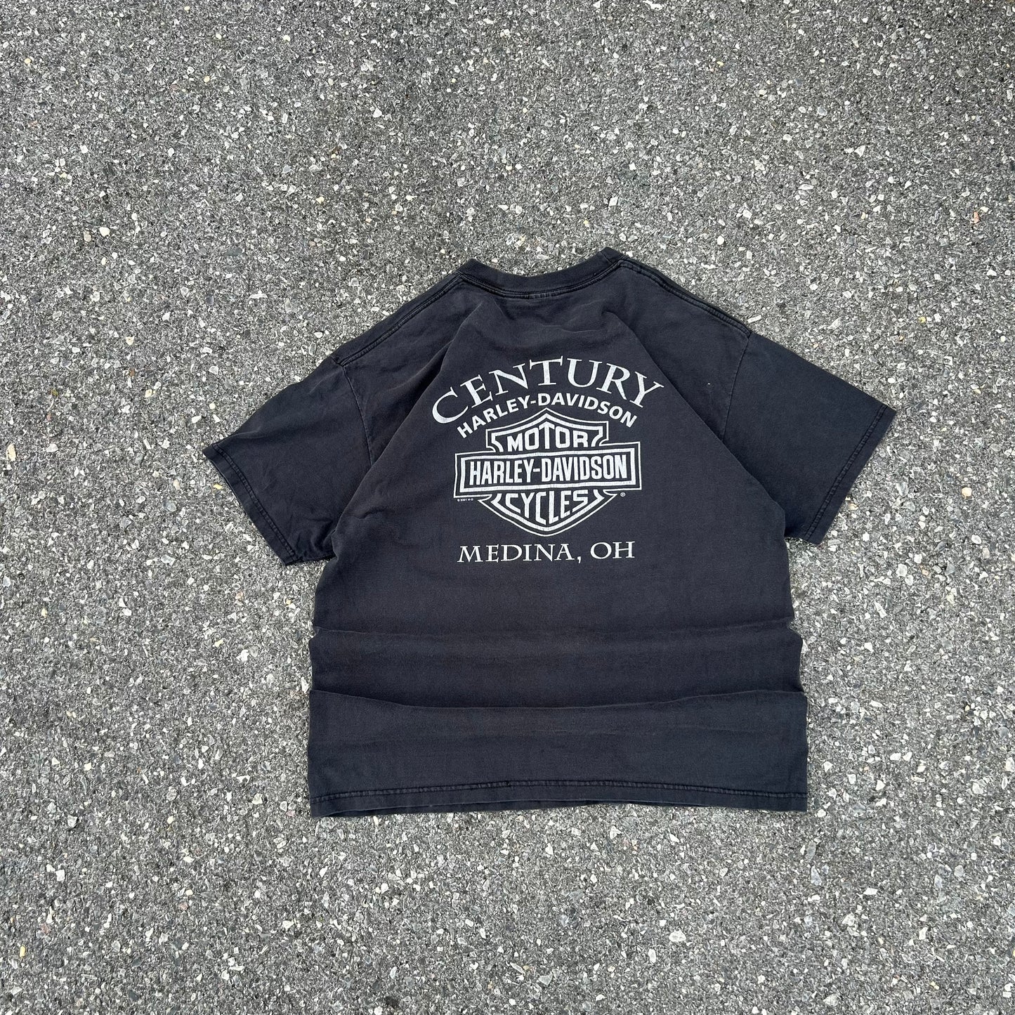 Vintage Black Harley Davidson Tee - L