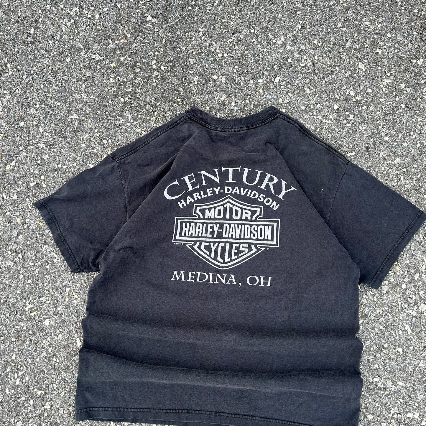 Vintage Black Harley Davidson Tee - L