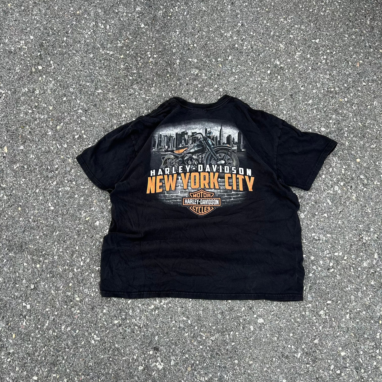 Vintage Black Harley Davidson Tee - XL