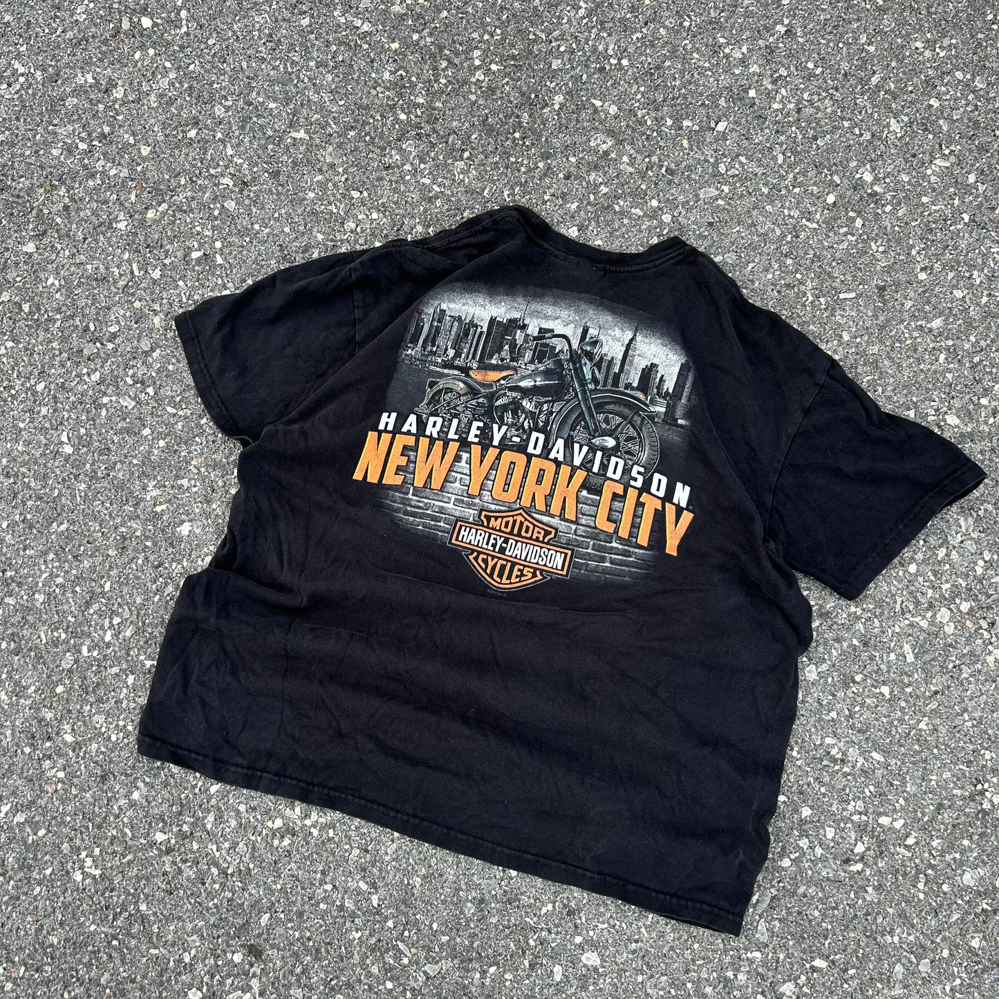 Vintage Black Harley Davidson Tee - XL