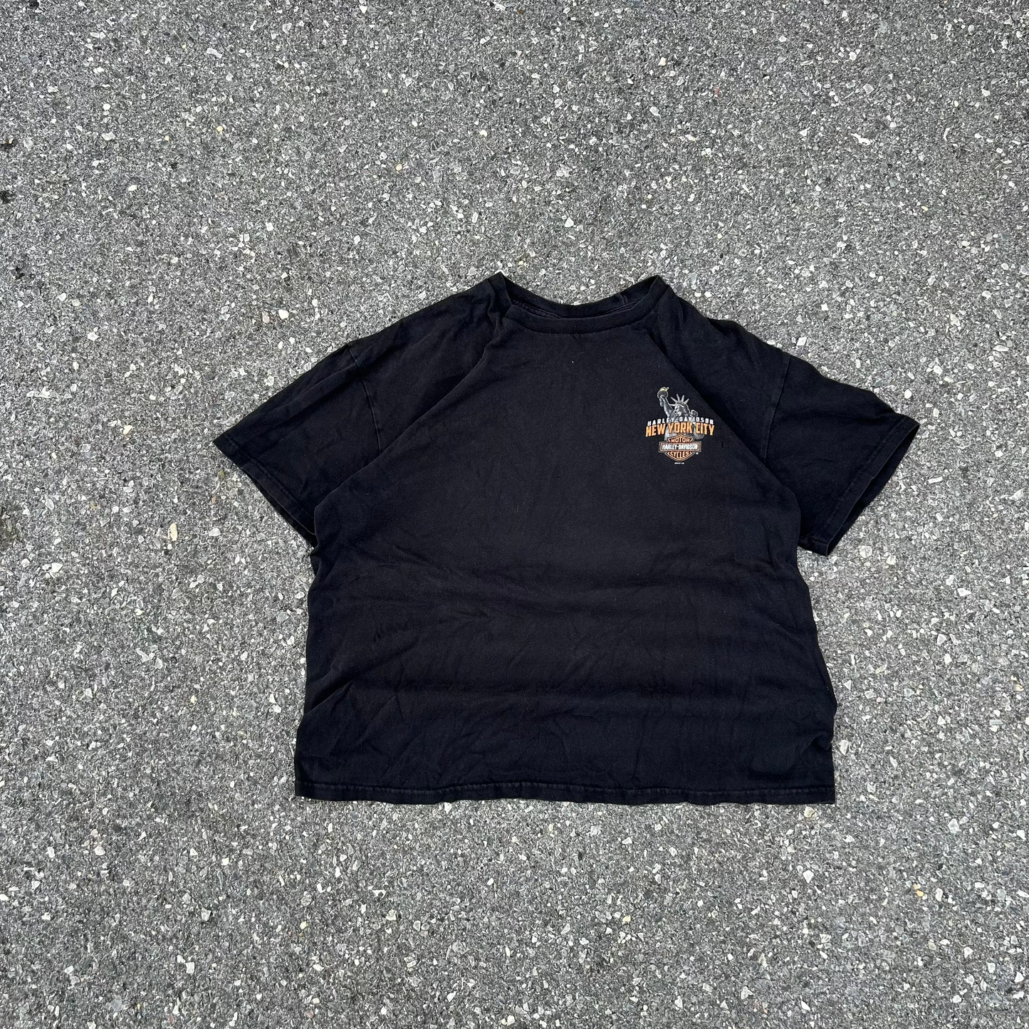 Vintage Black Harley Davidson Tee - XL