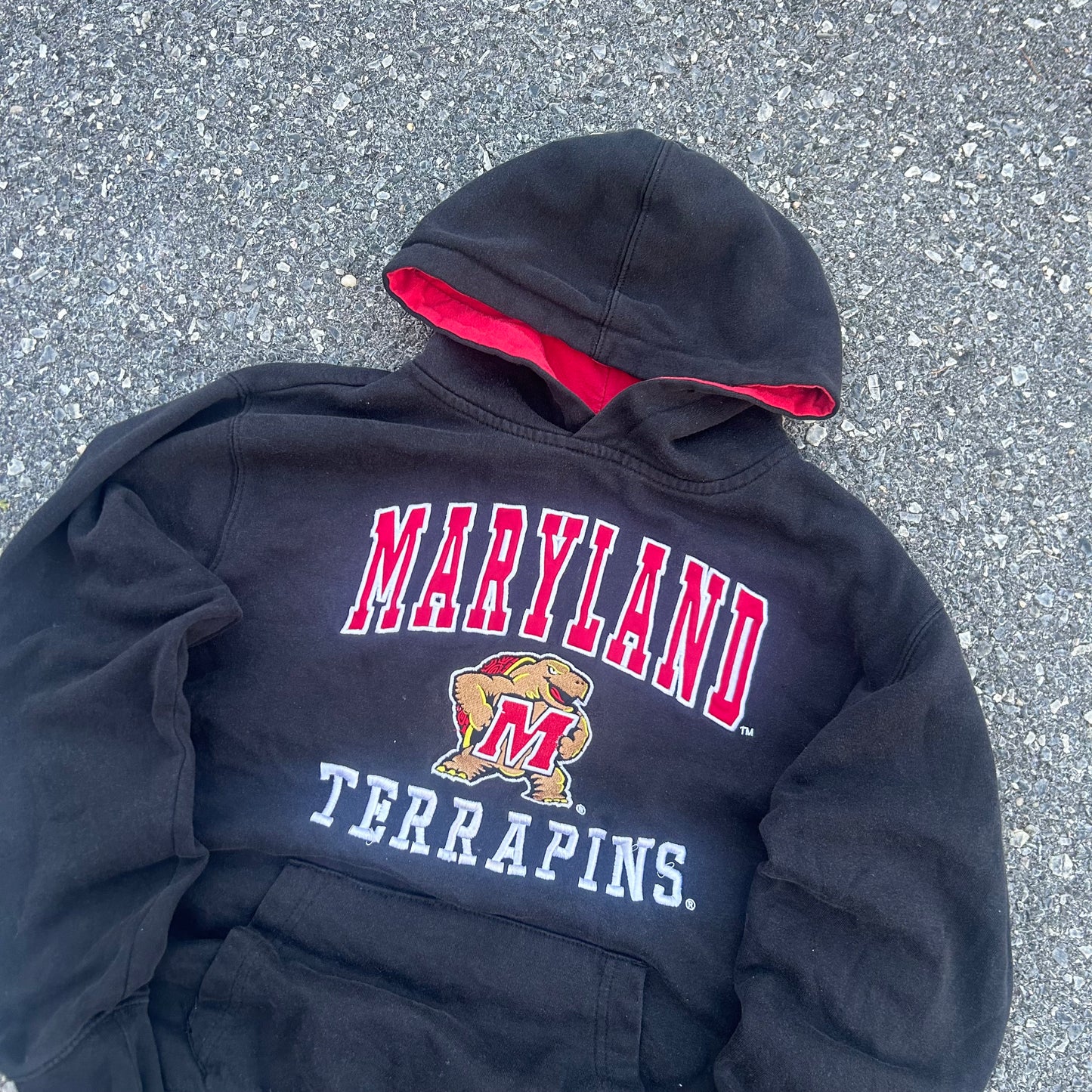 Vintage Black UMD Maryland Hoodie - S