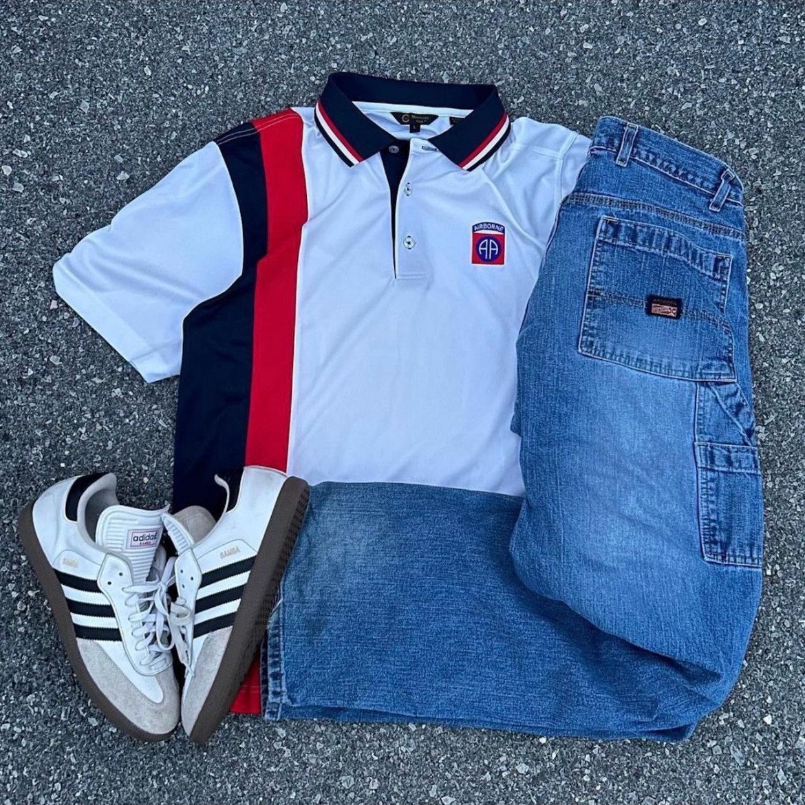 Vintage Soccer Polo Tee - XL