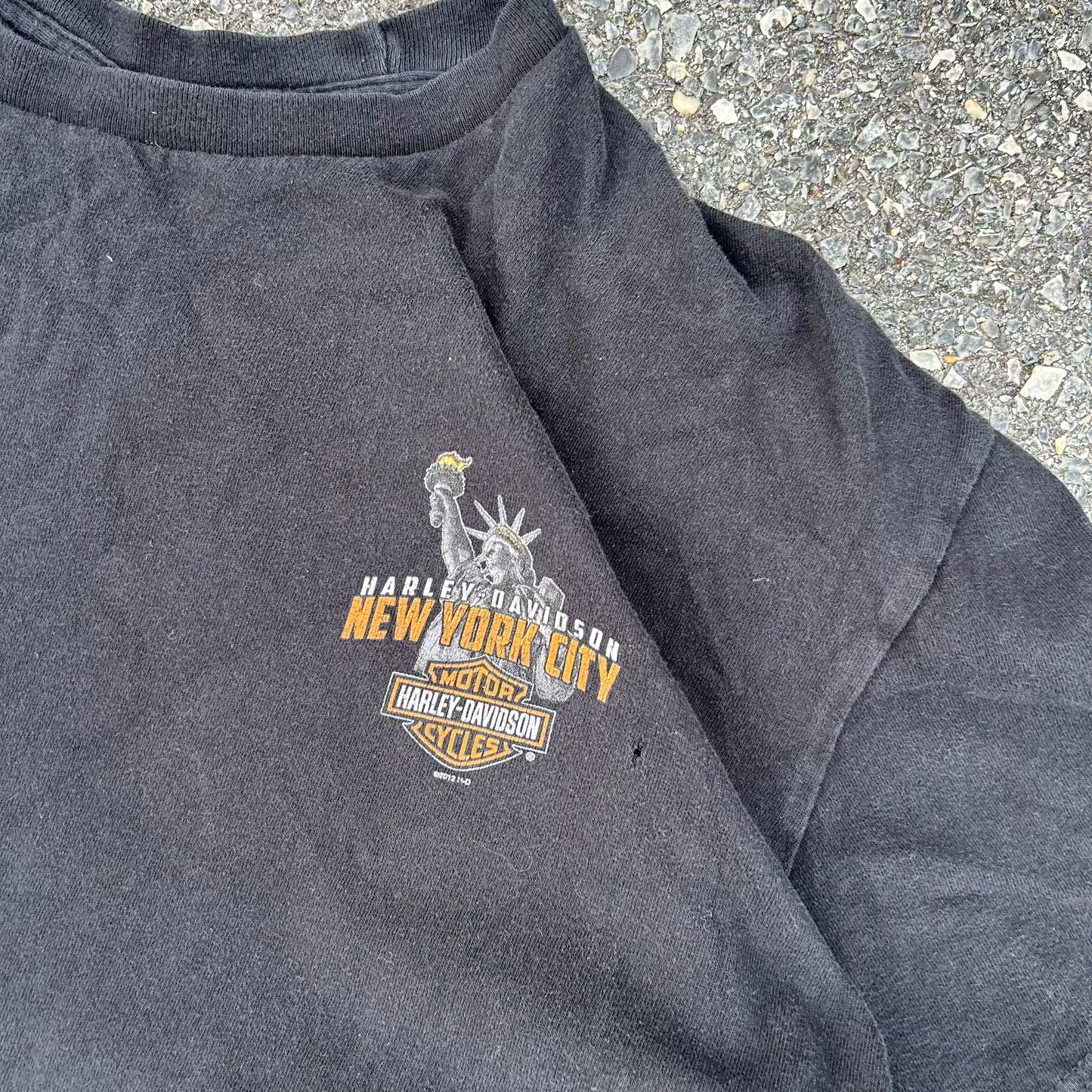 Vintage Black Harley Davidson Tee - XL