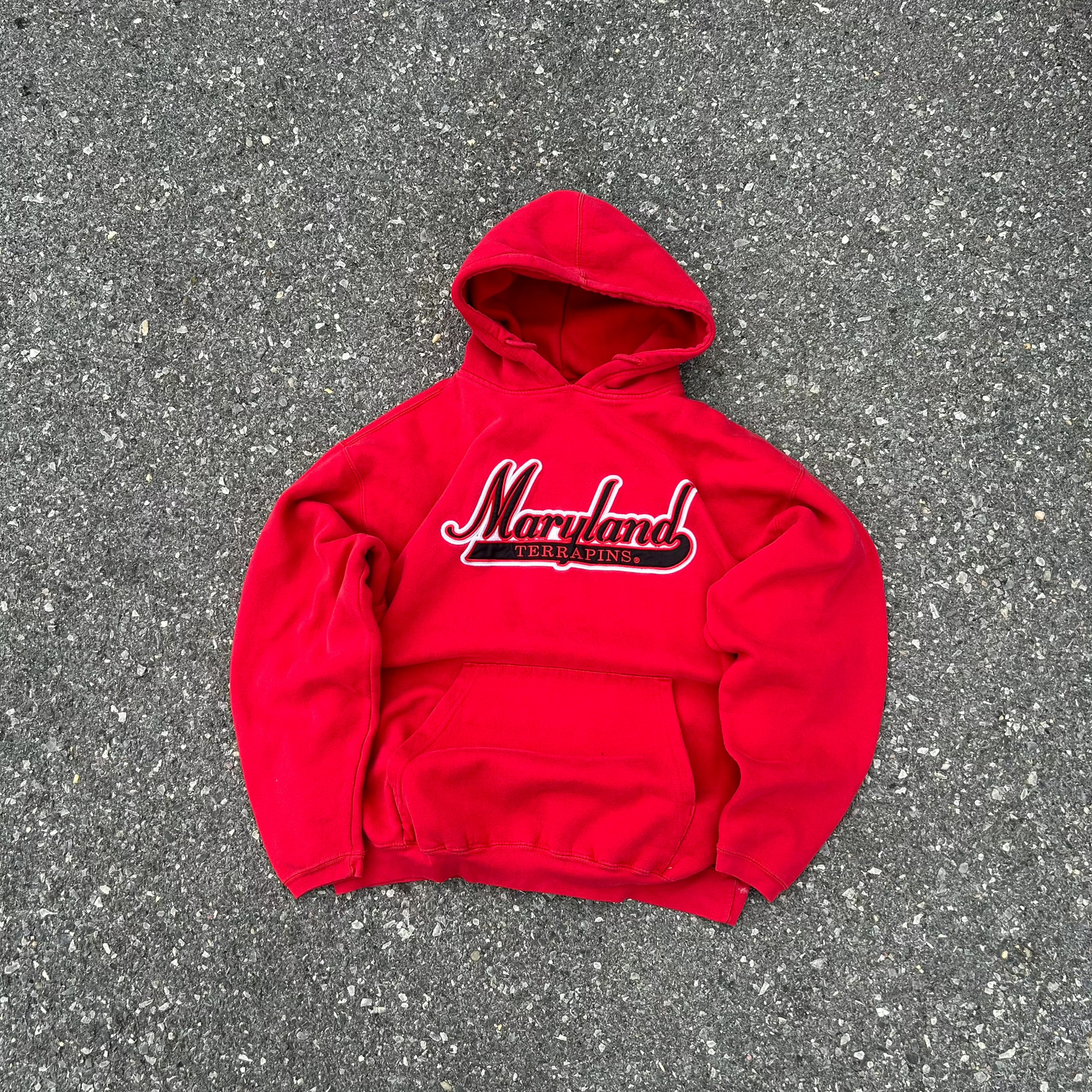 Vintage Red Maryland UMD Hoodie - XL