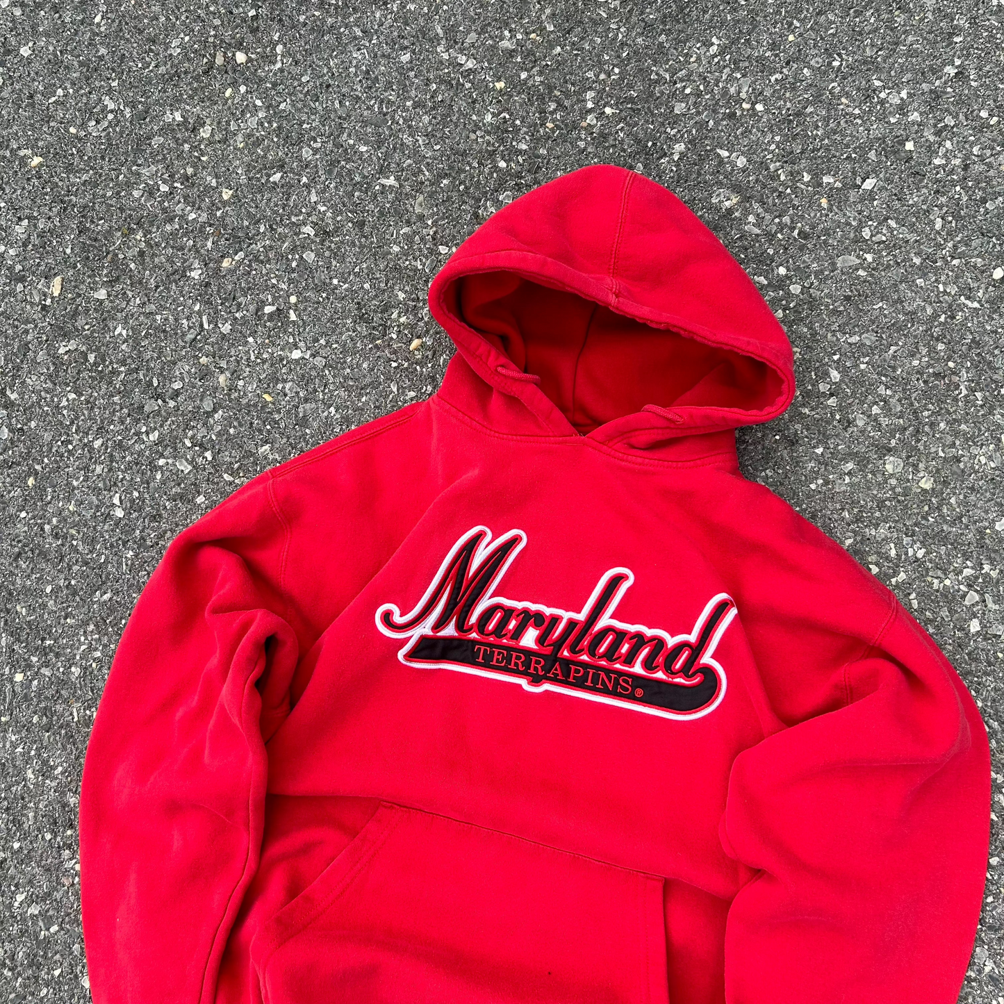 Vintage Red Maryland UMD Hoodie - XL