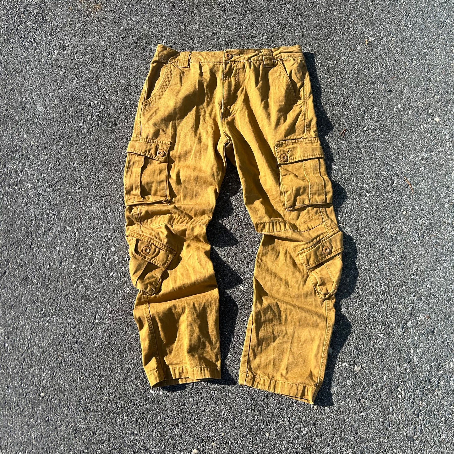 Brown Multi-Pocket Cargo Pants - XL