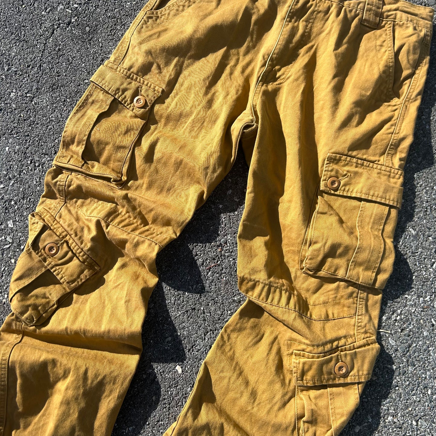 Brown Multi-Pocket Cargo Pants - XL