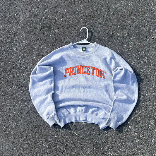 Vintage Grey Princeton College Sweatshirt - S