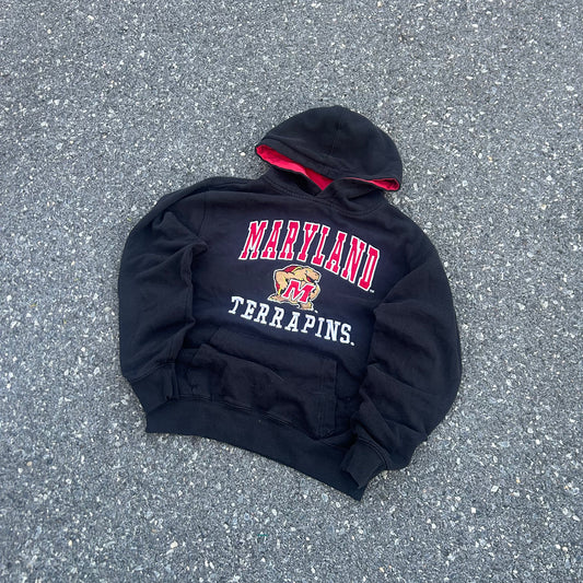 Vintage Black UMD Maryland Hoodie - S