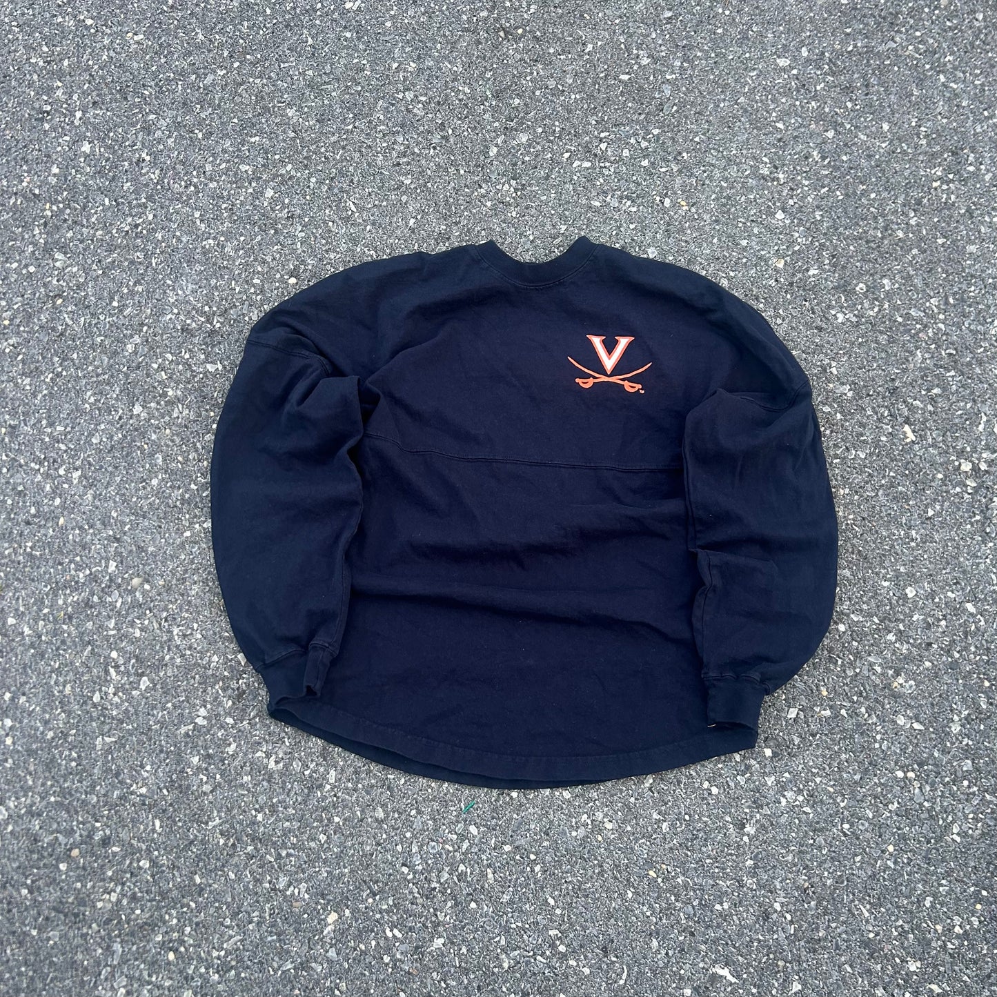 Vintage Navy & Orange UVA Sweatshirt - S