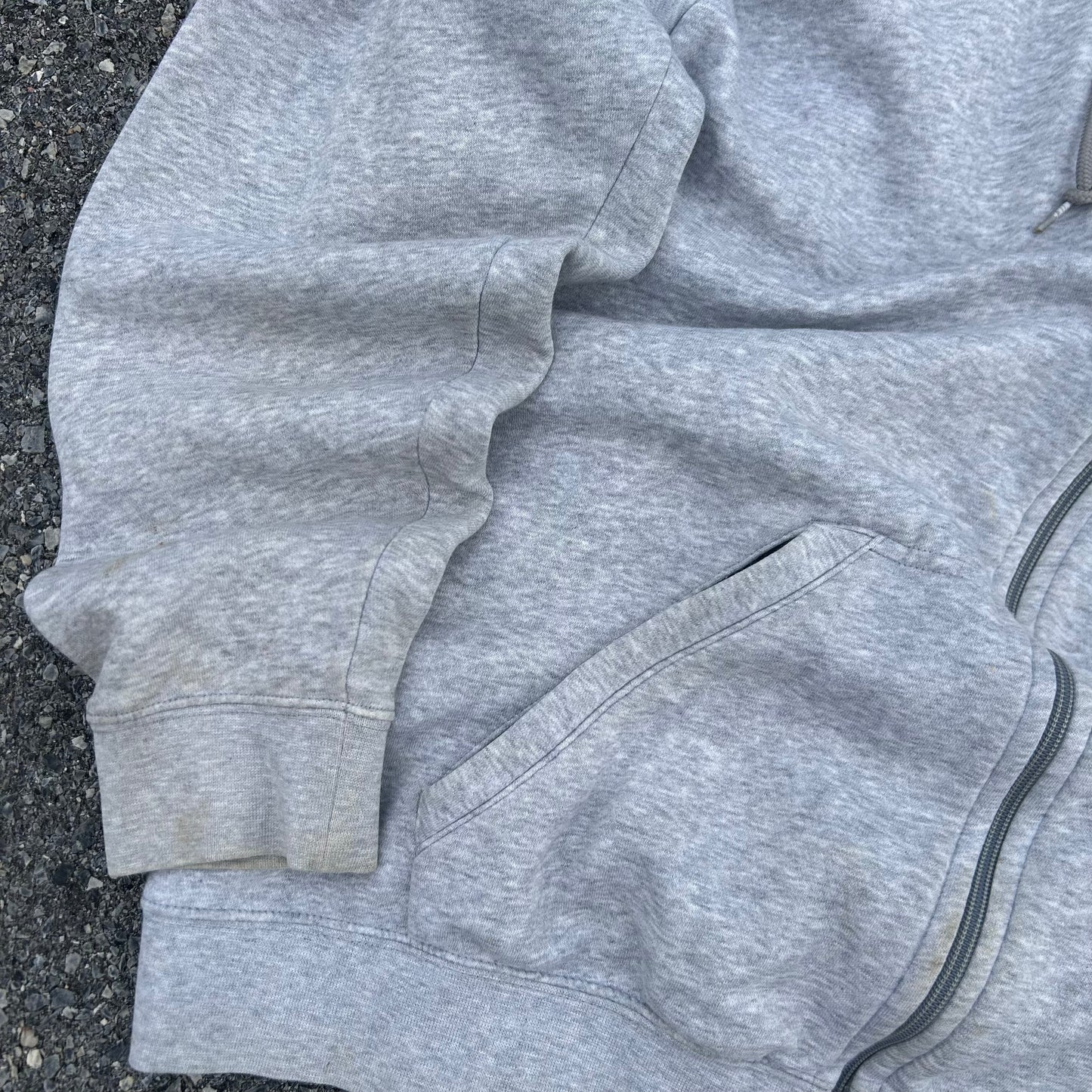 Vintage Y2K 2000s Nike Grey Zip Hoodie - XL