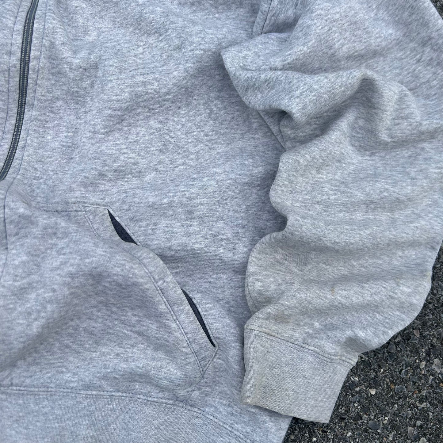 Vintage Y2K 2000s Nike Grey Zip Hoodie - XL