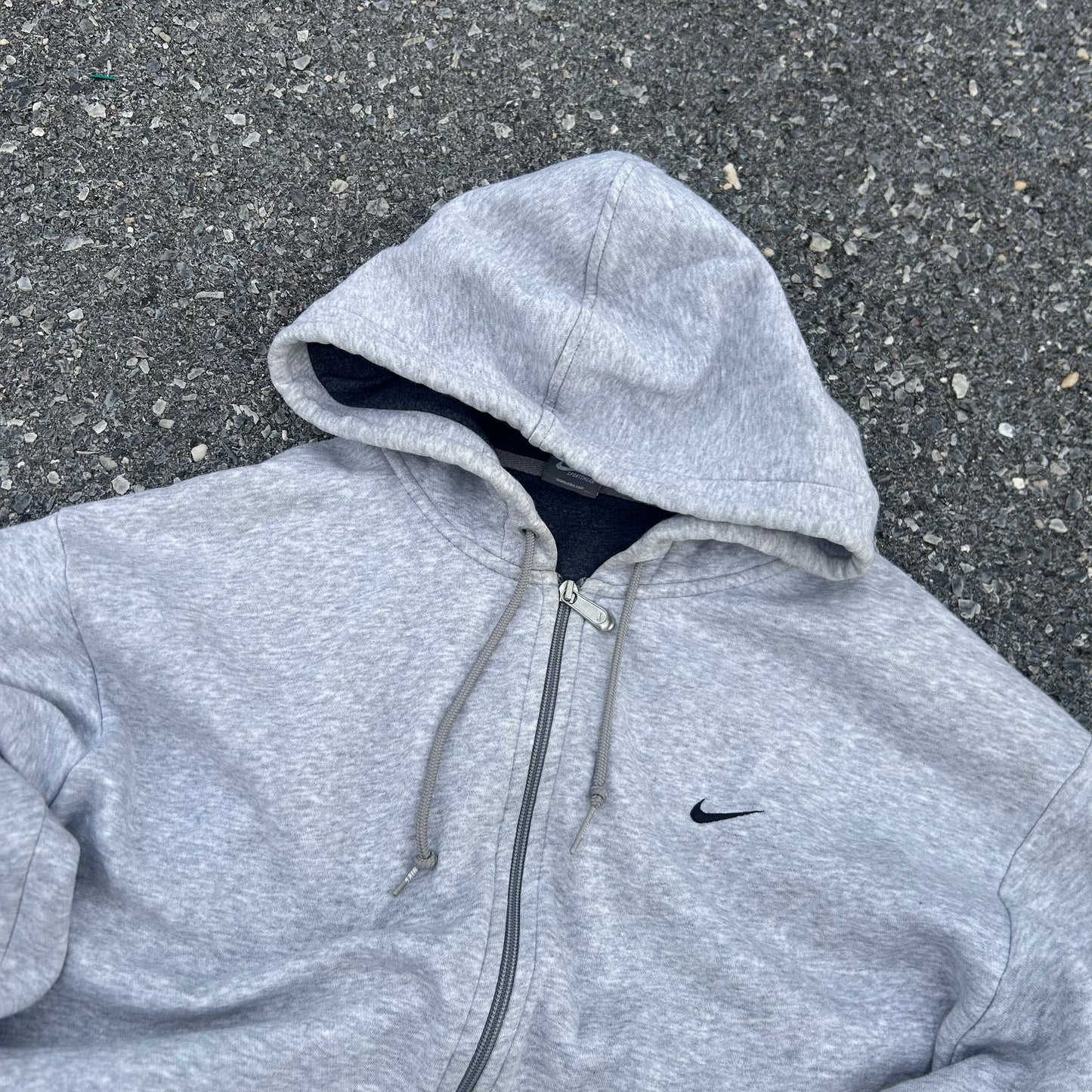 Vintage Y2K 2000s Nike Grey Zip Hoodie - XL