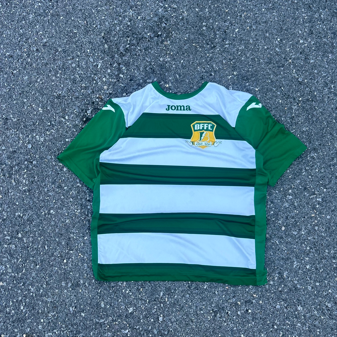 Joma Green Striped Soccer Jersey - L