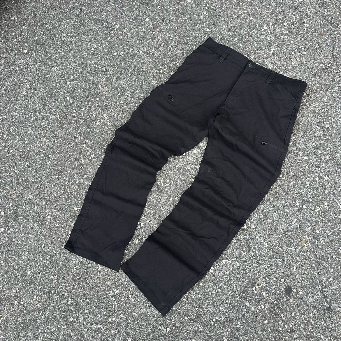 Black Cargo Pants - 33x30