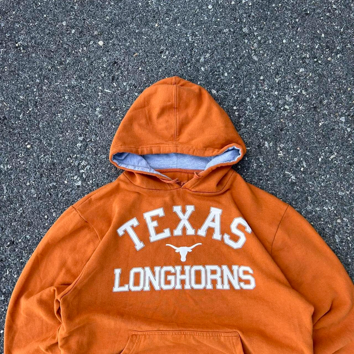 Vintage Orange Texas College Hoodie - M