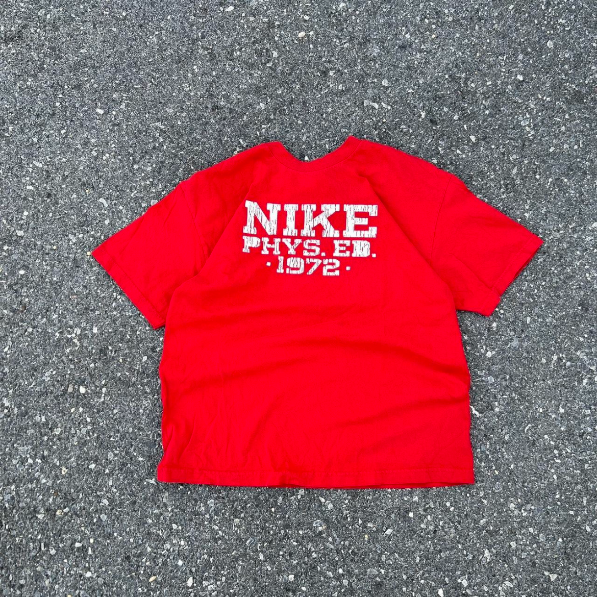 Vintage Red Nike Graphic Shirt - XL