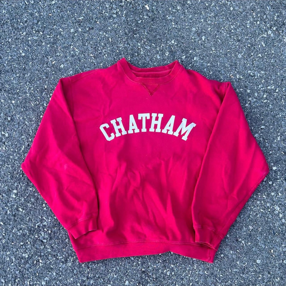 Vintage Red Faded Sweatshirt - M