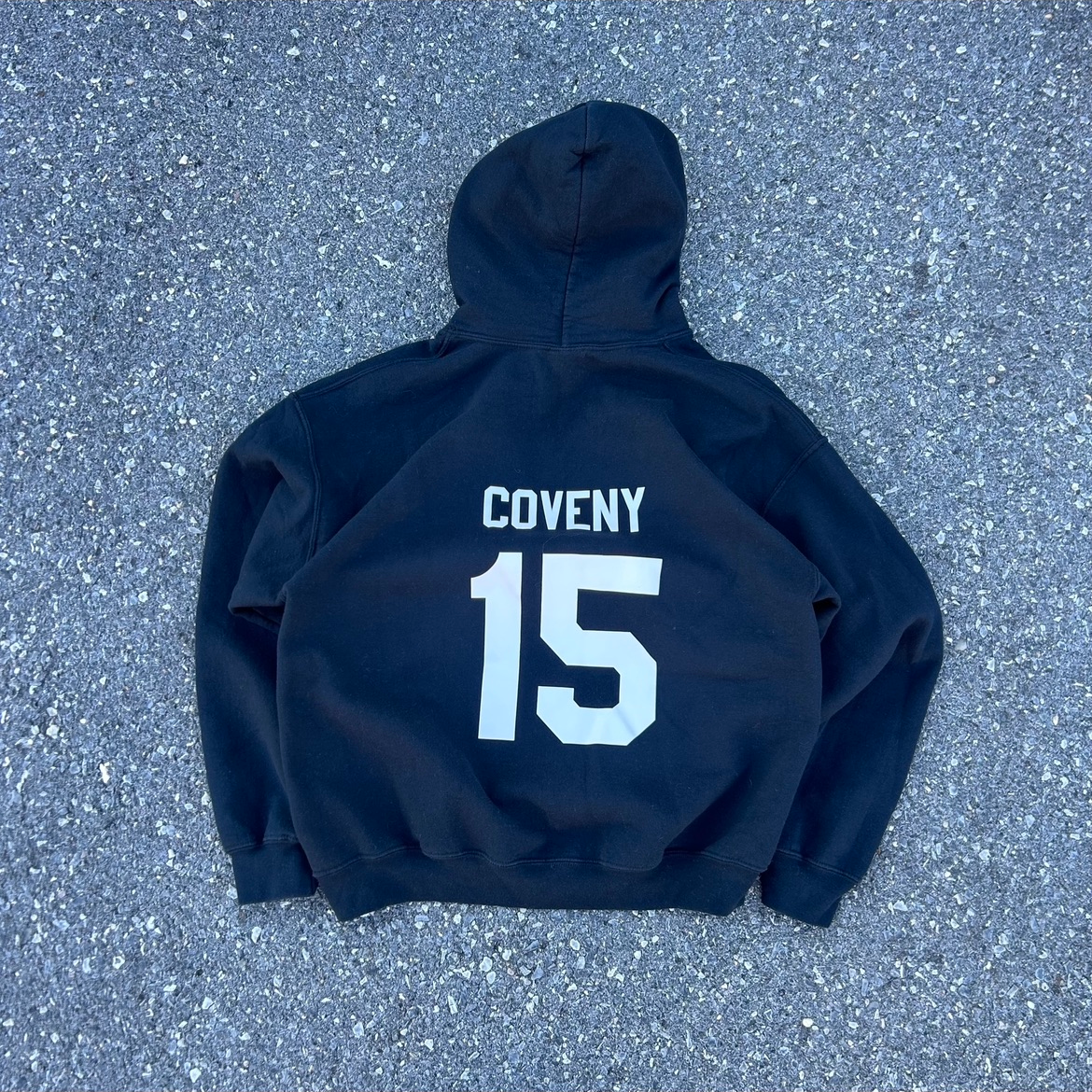 Vintage Black Jumpman Style Hoodie - L