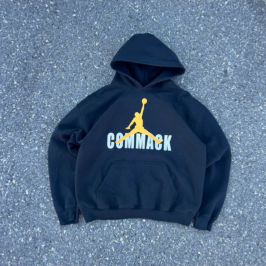 Vintage Black Jumpman Style Hoodie - L