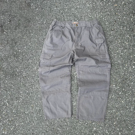 Vintage Grey Cargo Pants - 36