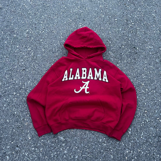 Vintaged Red Alabama College Hoodie - S