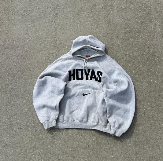 Vintage Nike Center Swoosh College Hoodie - XL